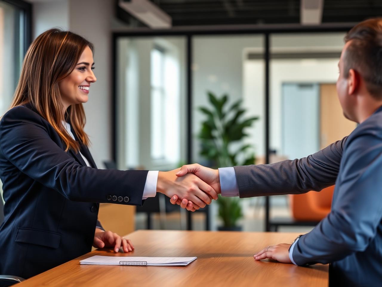 Letting agent meeting